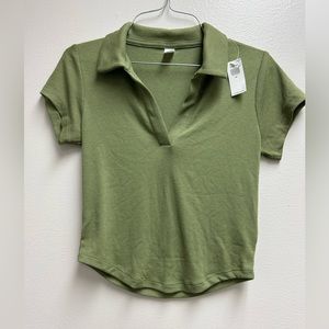 NWT Cropped Polo Size XS